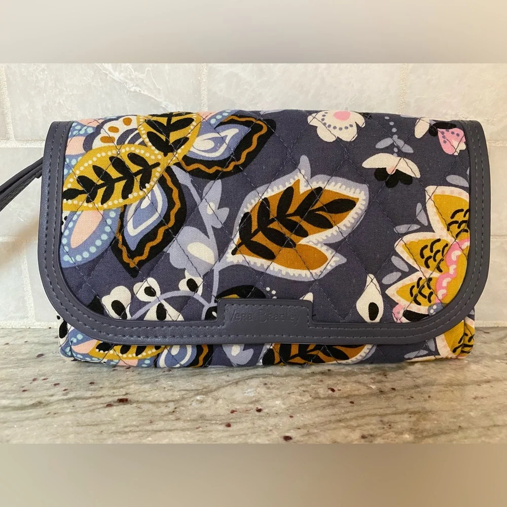 Vera Bradley Charmont Meadow Zip-Around Wallet - Picture 1 of 14